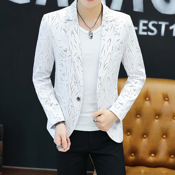 summer and autumn white men suit jacket fashion slim design men dress jacket asian size xxxl youth blazer coats, White;black
summer and autumn white men suit jacket fashion slim design men dress jacket asian size xxxl youth blazer coats, White;black