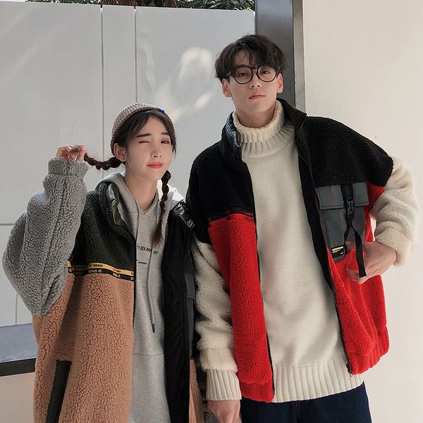 lamb wool coat fleece student winter clothes jacket men thick warm parka windproof outwear youth streetwear hiphop korean lovers, Black
lamb wool coat fleece student winter clothes jacket men thick warm parka windproof outwear youth streetwear hiphop korean lovers, Black
