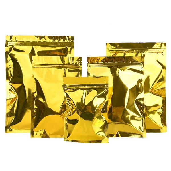 100 pcs gold zip lock resealable aluminum mylar foil plastic packaging bag, golden pouch for beans coffee cookie snack food
100 pcs gold zip lock resealable aluminum mylar foil plastic packaging bag, golden pouch for beans coffee cookie snack food