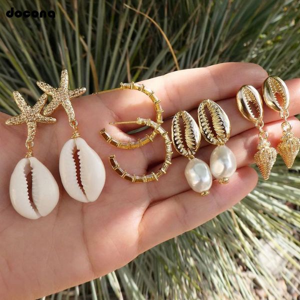 docona 4pair/1set bohemian seashell cowrie starfish pearl gold piercing drop dangle earring for women beach party jewelry f02101, Silver
docona 4pair/1set bohemian seashell cowrie starfish pearl gold piercing drop dangle earring for women beach party jewelry f02101, Silver