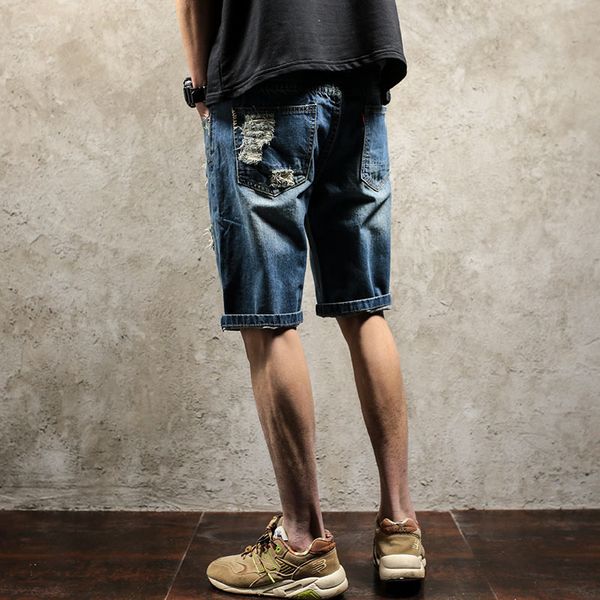 2021 pant knee length ripped hip style summer hole men jeans denim pants hop boys classic men's bermuda shorts shorts male kmgkh, Black
2021 pant knee length ripped hip style summer hole men jeans denim pants hop boys classic men's bermuda shorts shorts male kmgkh, Black