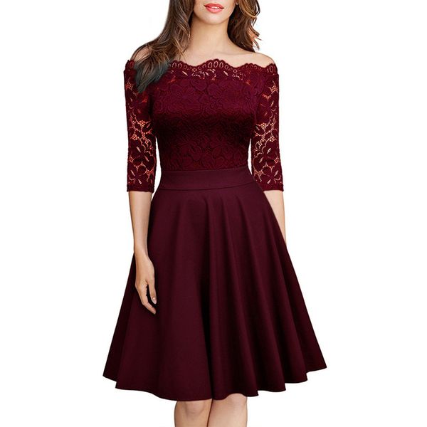 women's clothing european american casual solid color strapless bare shoulders lace half sleeves slim dress, Black;gray
women's clothing european american casual solid color strapless bare shoulders lace half sleeves slim dress, Black;gray