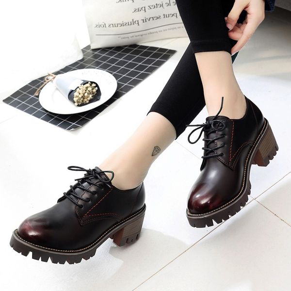autumn women platform sneakers shoes lace up leather dress work shoes ladies oxford shoes for women pumps creepers, Black
autumn women platform sneakers shoes lace up leather dress work shoes ladies oxford shoes for women pumps creepers, Black