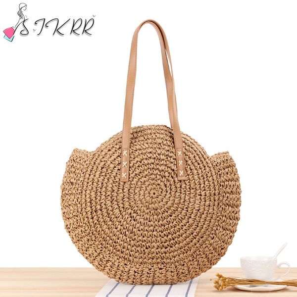 s.ikrr women bags 2020 round straw bags summer rattan bag handmade fashion simple shoulder bag bohemia handbag beach
s.ikrr women bags 2020 round straw bags summer rattan bag handmade fashion simple shoulder bag bohemia handbag beach