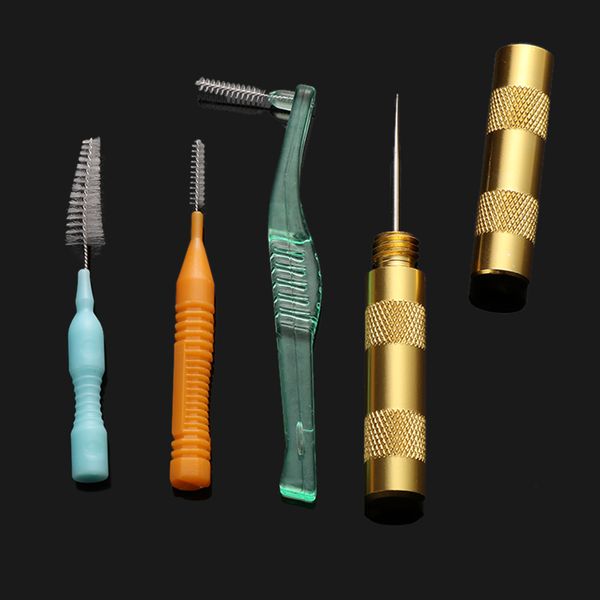 1pc useful cleaning airbrush nozzle spray gun repair needle & 3pcs brush kit tool random color
1pc useful cleaning airbrush nozzle spray gun repair needle & 3pcs brush kit tool random color