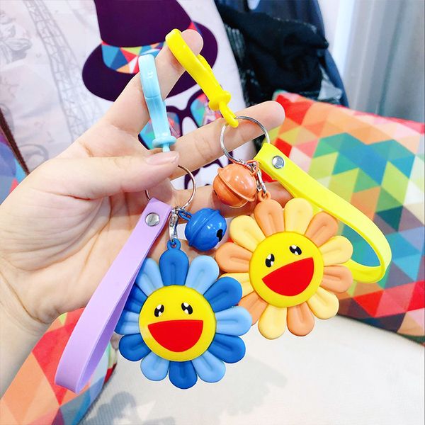 japanese murakami essence colorful sun flower keychain backpack mobile phone pendant charm keychain accessories, Silver
japanese murakami essence colorful sun flower keychain backpack mobile phone pendant charm keychain accessories, Silver