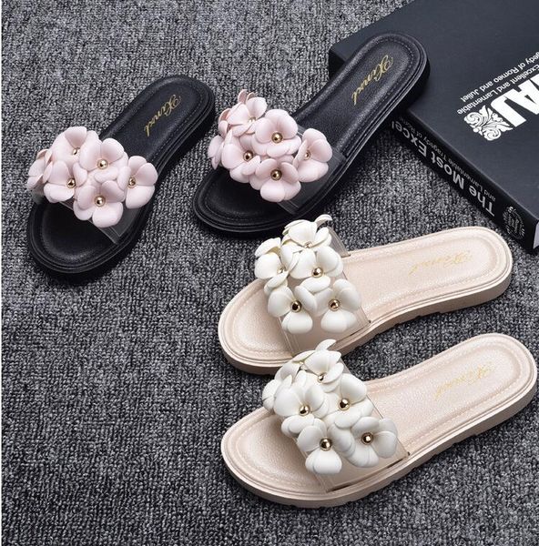 camellia jelly slippers female summer waterproof flowers plastic sandals beach shoes crystal sandals female flat word, Black
camellia jelly slippers female summer waterproof flowers plastic sandals beach shoes crystal sandals female flat word, Black