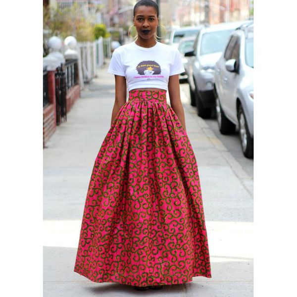 vintage floral print 2019 news fashion skirts african dresses for women tutu robe bazin dashiki fashion clothing riche clothes, Red
vintage floral print 2019 news fashion skirts african dresses for women tutu robe bazin dashiki fashion clothing riche clothes, Red