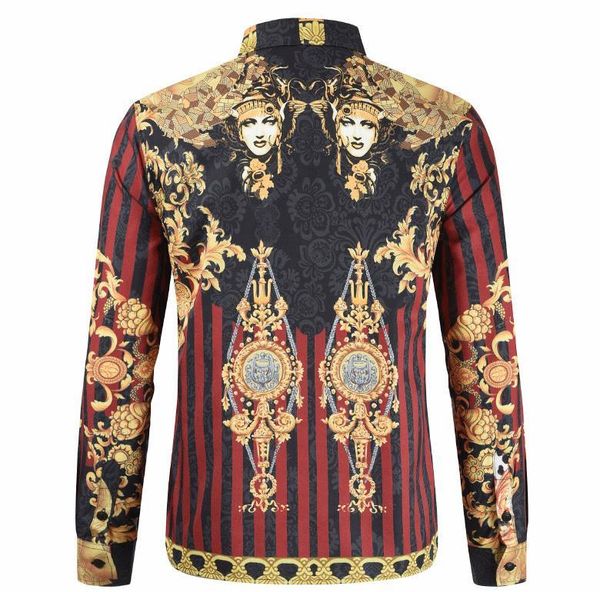 long sleeve designer tees vintage fashion flora print mens shirts luxury mens casual vintage, White;black
long sleeve designer tees vintage fashion flora print mens shirts luxury mens casual vintage, White;black