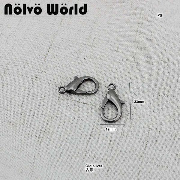 30-100pcs 23*12mm old silver lobster buckle,wholesale trigger snap hook for key ring bags chain clasp, Black
30-100pcs 23*12mm old silver lobster buckle,wholesale trigger snap hook for key ring bags chain clasp, Black