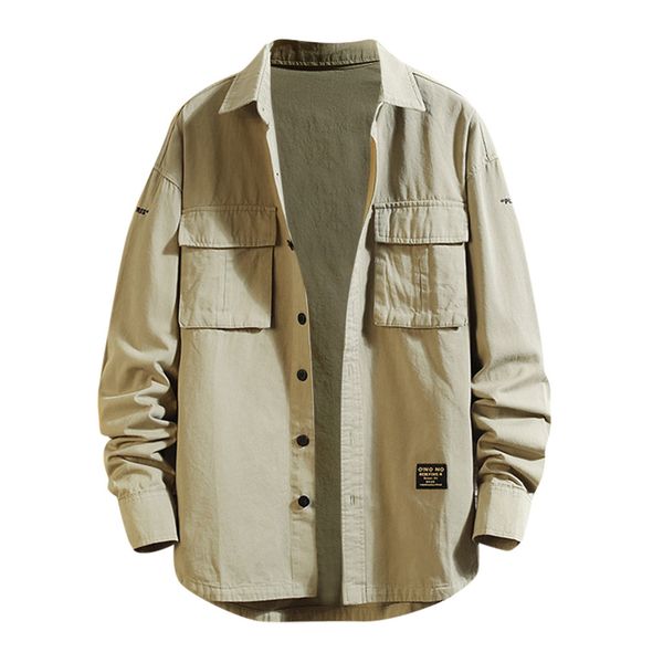 safari style men's shirt autumn fashion loose casual daily plaid shirt pure color long sleeve japanese male blouse, White;black
safari style men's shirt autumn fashion loose casual daily plaid shirt pure color long sleeve japanese male blouse, White;black