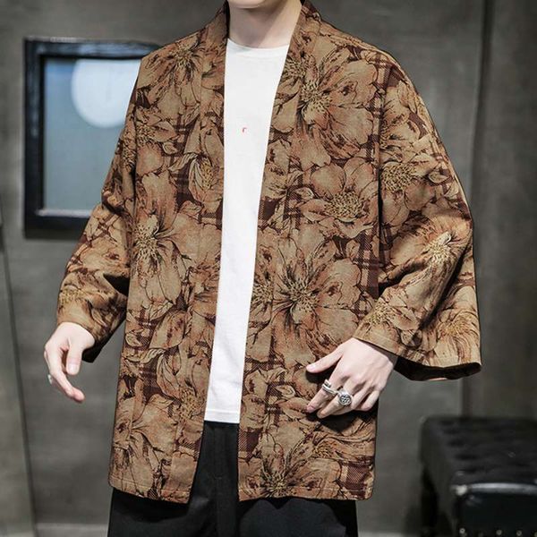 men's casual shirts 2021 men summer printing shirt 3/4 sleeve cardigan outwear loose cotton floral kimono vintage chinese style camisa, White;black
men's casual shirts 2021 men summer printing shirt 3/4 sleeve cardigan outwear loose cotton floral kimono vintage chinese style camisa, White;black
