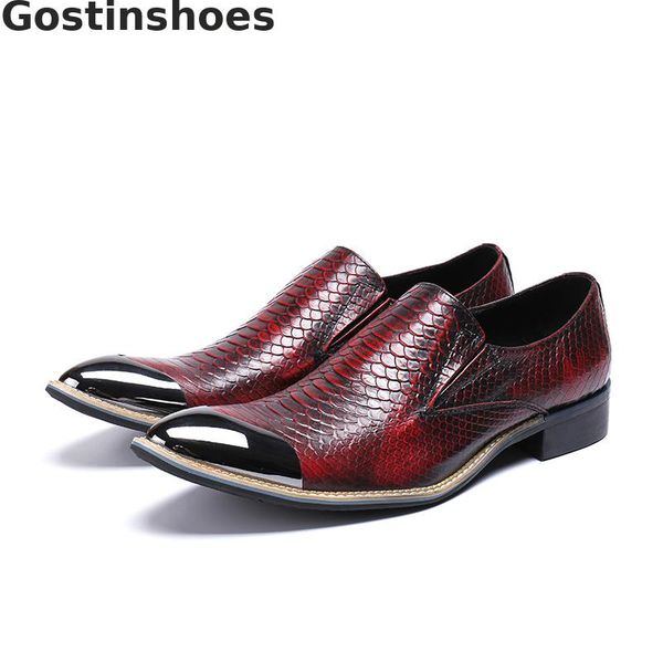 wine red casual men oxfords shoes genuine leather snakeskin printed pointed toe slip-on men leisure leather shoes fashion, Black
wine red casual men oxfords shoes genuine leather snakeskin printed pointed toe slip-on men leisure leather shoes fashion, Black