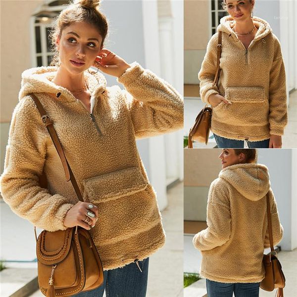 spring autumn long sleeve keep warm pullover sweatshirts with pocket famale hooded clothes women wool hoodies, Black
spring autumn long sleeve keep warm pullover sweatshirts with pocket famale hooded clothes women wool hoodies, Black