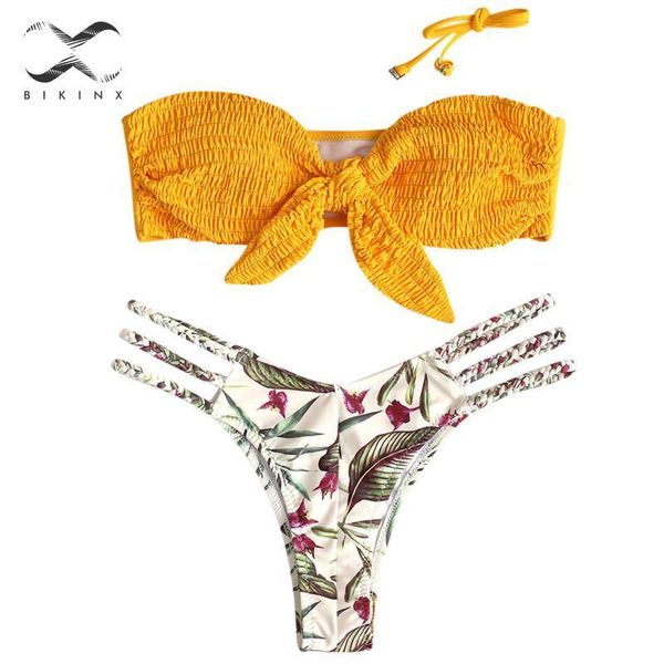 bandeau bikini 2019 hollow out swimsuit female knot bathing suit floral print bikini set push up swimwear women biquini new, White;black
bandeau bikini 2019 hollow out swimsuit female knot bathing suit floral print bikini set push up swimwear women biquini new, White;black