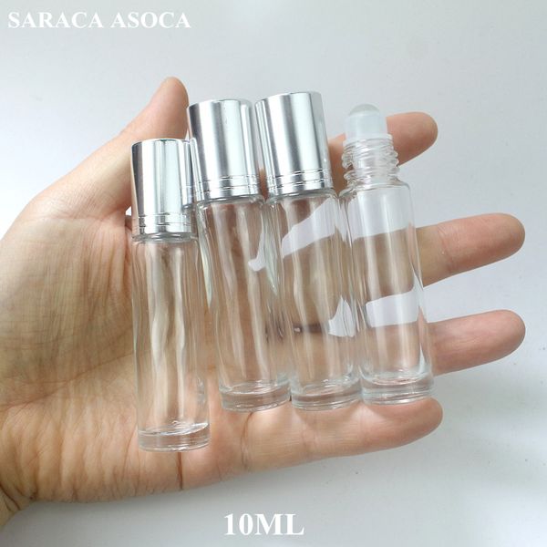 10ml silver head clear glass bottle roll-on glass ball empty fragrance essential oil refillable bottles thick bottom 50pcs/lot
10ml silver head clear glass bottle roll-on glass ball empty fragrance essential oil refillable bottles thick bottom 50pcs/lot