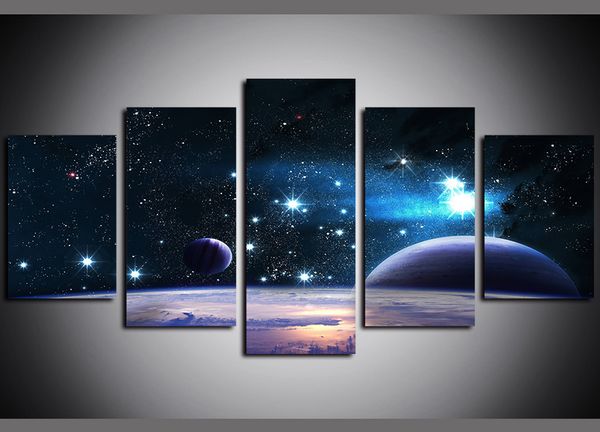 5 panels pictures paintings on canvas wall art universe space moon starry sky earth planet giclee canvas prints and posters artwork
5 panels pictures paintings on canvas wall art universe space moon starry sky earth planet giclee canvas prints and posters artwork