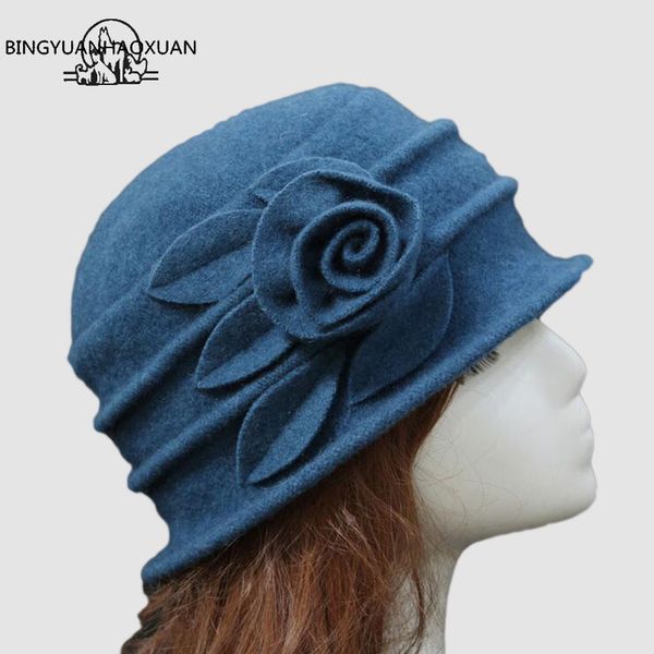 bingyuanhaoxuan women dome fedora 100% wool hat mommy hats for autumn winter solid flowers warm floppy hat melon solid warm, Blue;gray
bingyuanhaoxuan women dome fedora 100% wool hat mommy hats for autumn winter solid flowers warm floppy hat melon solid warm, Blue;gray