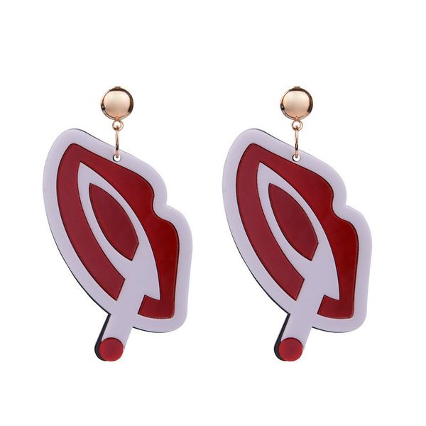 новые прохладные сексуальные красные губы дым большой рот акриловые серьги для женщин творческий интересные длинные серьги стержня pendiente, Golden;silver 
новые прохладные сексуальные красные губы дым большой рот акриловые серьги для женщин творческий интересные длинные серьги стержня pendiente, Golden;silver