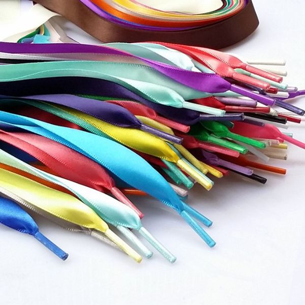 1 pair 140cm flat silk ribbon shoelaces solid casual 2cm wide shoe laces summer new fashion cute pink purple elastic shoelaces, Black
1 pair 140cm flat silk ribbon shoelaces solid casual 2cm wide shoe laces summer new fashion cute pink purple elastic shoelaces, Black