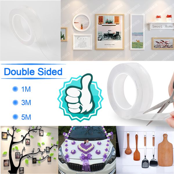 new 1/3/5m reusable double-sided adhesive nano traceless tape removable sticker washable adhesive loop disks tie glue gadget
new 1/3/5m reusable double-sided adhesive nano traceless tape removable sticker washable adhesive loop disks tie glue gadget