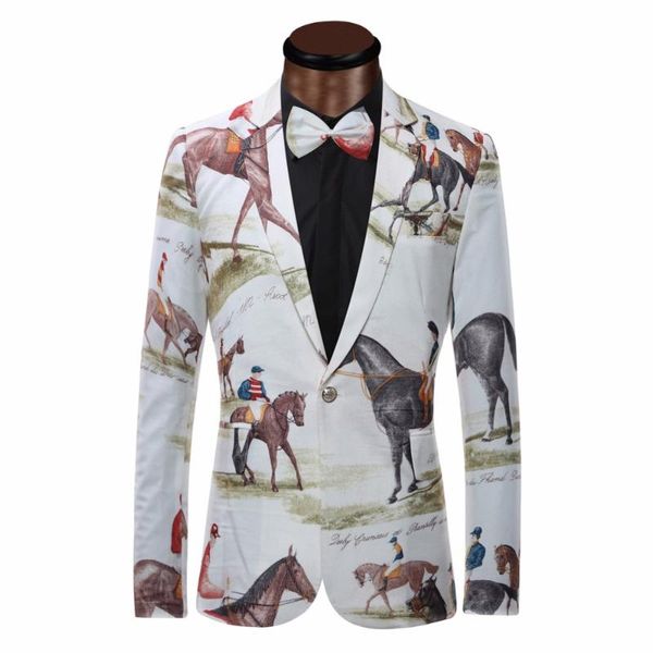 brand new blazer мужчины езда лошади печати костюм куртка slim fit повседневный этап одежда мода мужские пиджаки плюс размер xs-6xl, White;black
brand new blazer мужчины езда лошади печати костюм куртка slim fit повседневный этап одежда мода мужские пиджаки плюс размер xs-6xl, White;black