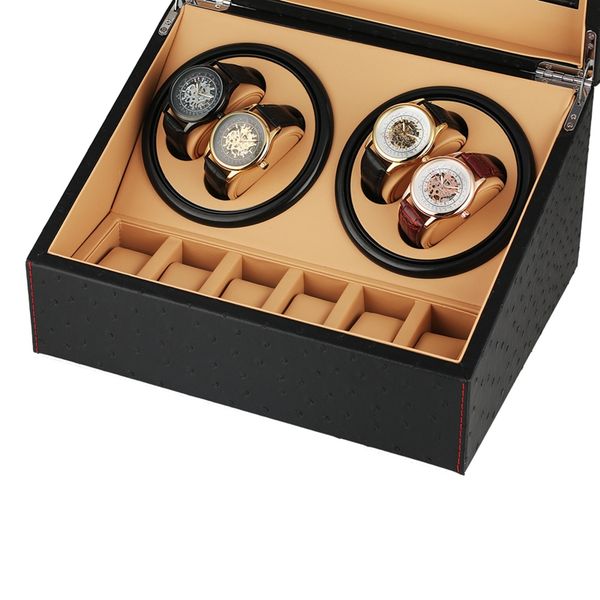 6+4 double head watch winder black carbon fiber quiet motor storage box watch collection display jewelry winder box keeper, Black;blue
6+4 double head watch winder black carbon fiber quiet motor storage box watch collection display jewelry winder box keeper, Black;blue