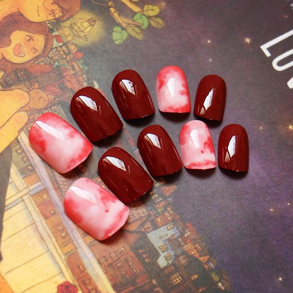 24 pcs/set 3d fake nail with sided adhesive cute full wrapped nail tips art decoration manicure artificial false nails nshopping, Red;gold
24 pcs/set 3d fake nail with sided adhesive cute full wrapped nail tips art decoration manicure artificial false nails nshopping, Red;gold