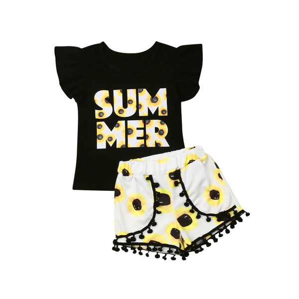 pudcoco 2019 summer toddler kids baby girl t-shirt sunflower floral yellow short pants outfit clothes casual set summer, White
pudcoco 2019 summer toddler kids baby girl t-shirt sunflower floral yellow short pants outfit clothes casual set summer, White