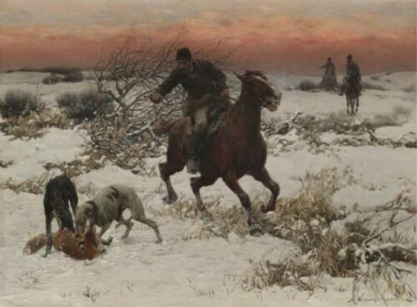 the hunters by alfred von kowalski-wierusz home wall art decor handpainted &hd print oil painting on canvas wall art canvas pictures 190902
the hunters by alfred von kowalski-wierusz home wall art decor handpainted &hd print oil painting on canvas wall art canvas pictures 190902