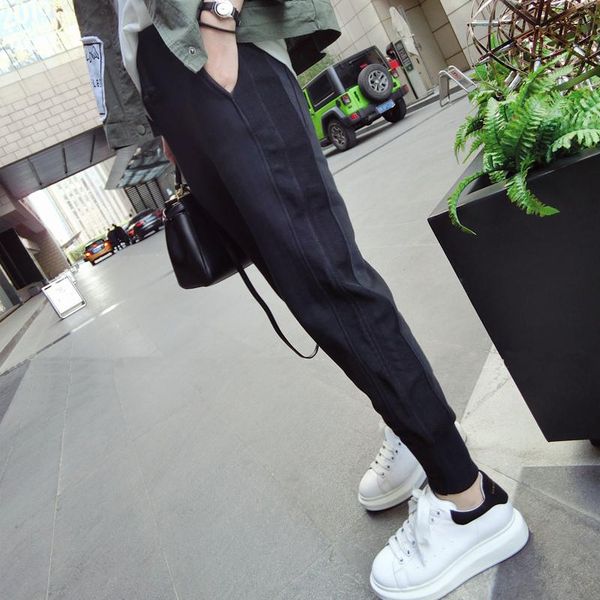 2020 women's pants spring and autumn new style athletic pants slimming versatile casual trousers loose-fit korean-style, Black;blue
2020 women's pants spring and autumn new style athletic pants slimming versatile casual trousers loose-fit korean-style, Black;blue