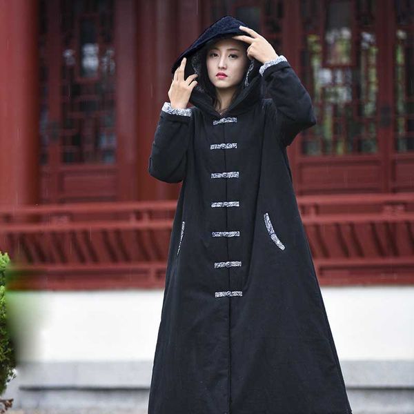 oversized trenchcoat cotton linen capes ponchos women winter warm coat long jacket washed wrinkled cloth vintage witch robe, Black
oversized trenchcoat cotton linen capes ponchos women winter warm coat long jacket washed wrinkled cloth vintage witch robe, Black