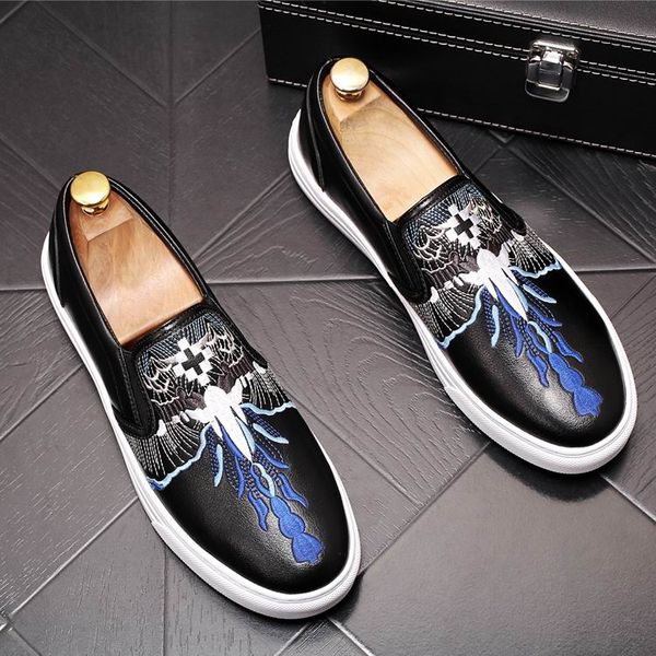 fashion black casual comfort shoes men round toe embroidered cartoon trending platform loafer shoes man white zapatos 43
fashion black casual comfort shoes men round toe embroidered cartoon trending platform loafer shoes man white zapatos 43