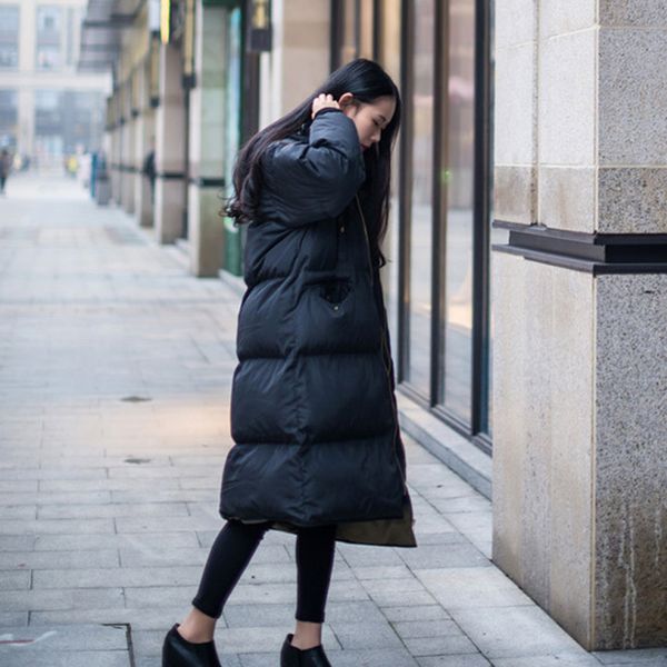 off season cotton-padded clothes women's mid-length 2018 new style cotton-padded jacket bf loose cotton coat thick over-the-knee, Blue;black
off season cotton-padded clothes women's mid-length 2018 new style cotton-padded jacket bf loose cotton coat thick over-the-knee, Blue;black