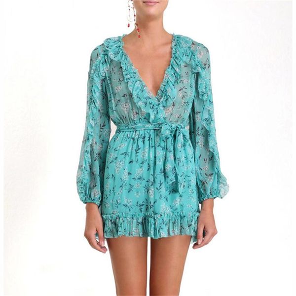 2019 summer v-neck jumpsuits for women flower printed long sleeve overalls rompers holiday women jumpsuits playsuits, Black;white
2019 summer v-neck jumpsuits for women flower printed long sleeve overalls rompers holiday women jumpsuits playsuits, Black;white