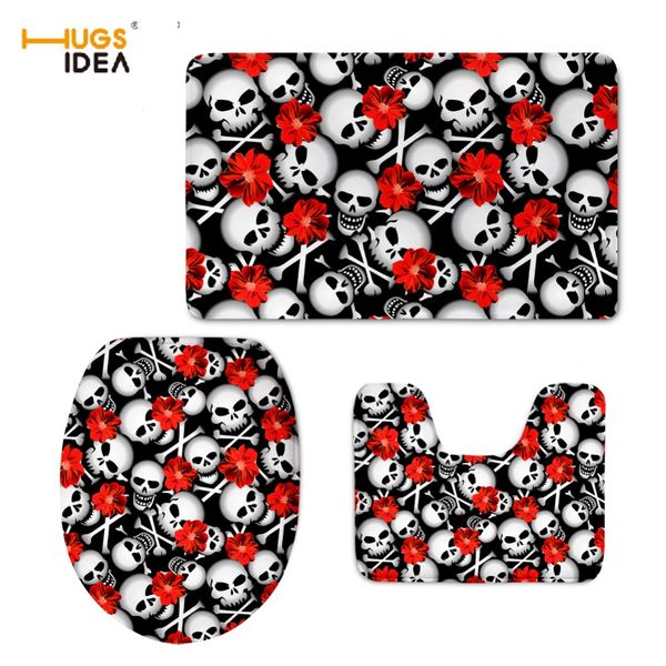 hugsidea skull design home l decor 3pcs set bathroom warm lid pads non-slip floor carpet for wc toilet area rugs tapis mats
hugsidea skull design home l decor 3pcs set bathroom warm lid pads non-slip floor carpet for wc toilet area rugs tapis mats