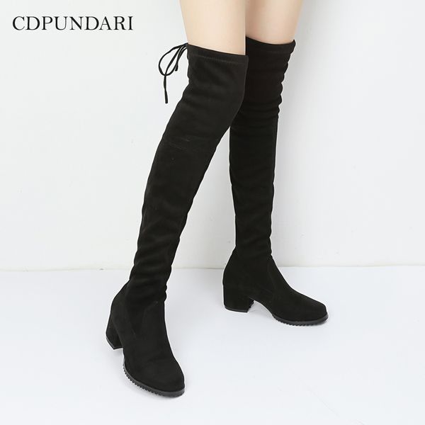 cdpundari stretch fabric over the knee boots women thigh high boots winter shoes woman botas mujer bottine femme, Black
cdpundari stretch fabric over the knee boots women thigh high boots winter shoes woman botas mujer bottine femme, Black
