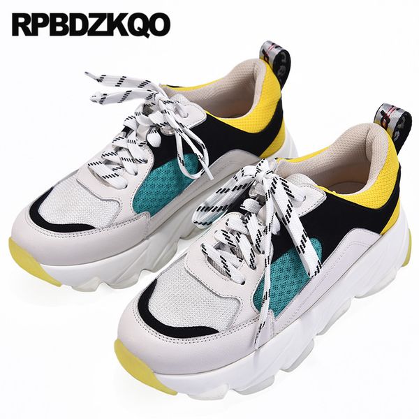 wedge muffin lace up women mesh creepers platform shoes breathable trainers sneakers elevator vintage thick sole designer size 9, Black
wedge muffin lace up women mesh creepers platform shoes breathable trainers sneakers elevator vintage thick sole designer size 9, Black