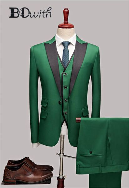 green peaked collar men slim fit suit mens 3 piece suit (men jacket+pant+vest) custom made for marriage wedding groom tuxedo, White;black
green peaked collar men slim fit suit mens 3 piece suit (men jacket+pant+vest) custom made for marriage wedding groom tuxedo, White;black