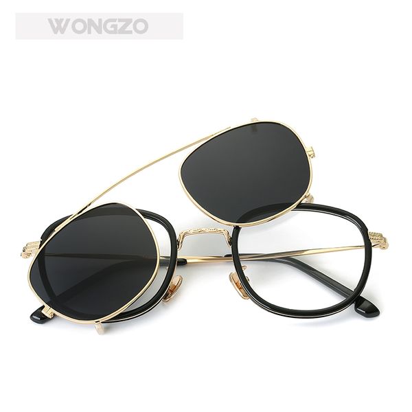wongzo 2018 new dual-use detachable glasses fashion polarized glasses metal frame driving sunglasses for men and women uv400, White;black
wongzo 2018 new dual-use detachable glasses fashion polarized glasses metal frame driving sunglasses for men and women uv400, White;black
