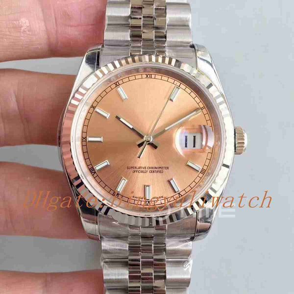 new date just 116234 36mm stainless steel case arf edition gold dial on 904l jubilee stainless steel bracelet sa3135 plastic box, Slivery;brown
new date just 116234 36mm stainless steel case arf edition gold dial on 904l jubilee stainless steel bracelet sa3135 plastic box, Slivery;brown