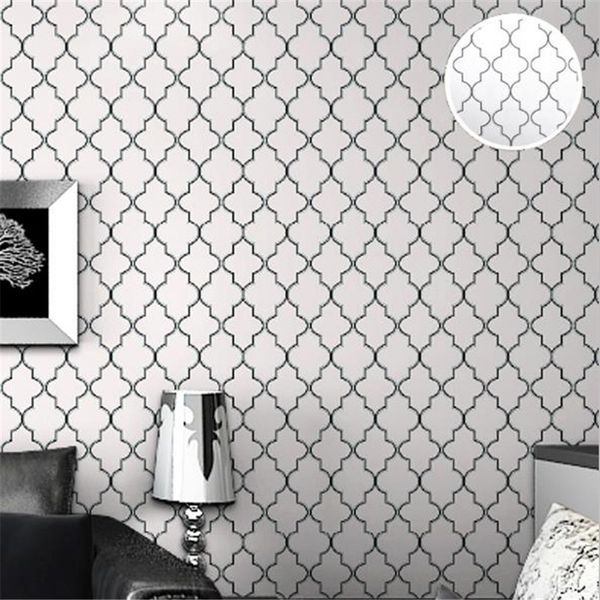 moroccan trellis black white wallpaper for walls 3d gray modern geometric pattern wall cover for living room home decor bedroom
moroccan trellis black white wallpaper for walls 3d gray modern geometric pattern wall cover for living room home decor bedroom