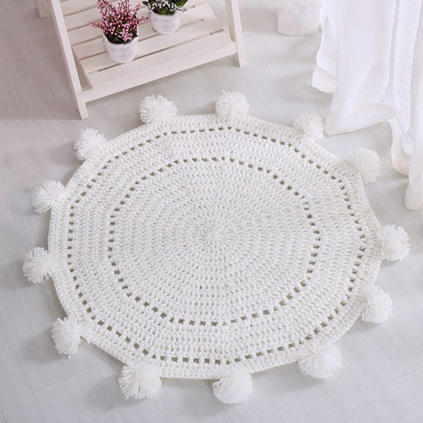 new style 80cm round solid color cotton knitting blanket autumn spring throw blanket carpet for home decoration child rug gift27
new style 80cm round solid color cotton knitting blanket autumn spring throw blanket carpet for home decoration child rug gift27