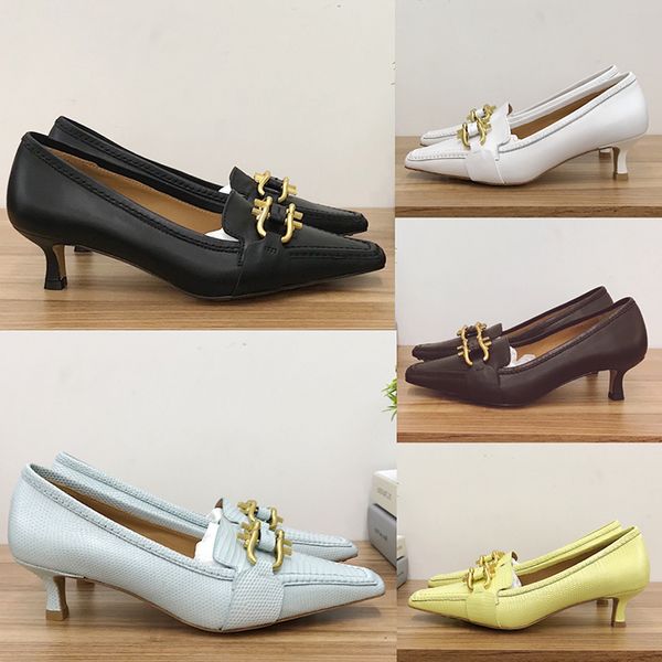 2020 new fashion womens high heels dress shoes with golden horse buckle accessories australia soft calf skin office vintage heels, Black
2020 new fashion womens high heels dress shoes with golden horse buckle accessories australia soft calf skin office vintage heels, Black
