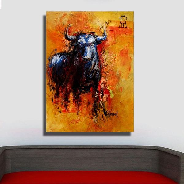 handpainted & hd print modern abstract animal art oil painting bull home decor wall art on canvas multi sizes a80
handpainted & hd print modern abstract animal art oil painting bull home decor wall art on canvas multi sizes a80