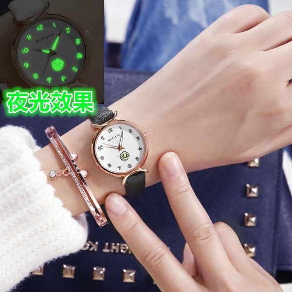 casual luminous women watch for girl female simple daily waterproof strawberry star watch, Slivery;brown
casual luminous women watch for girl female simple daily waterproof strawberry star watch, Slivery;brown
