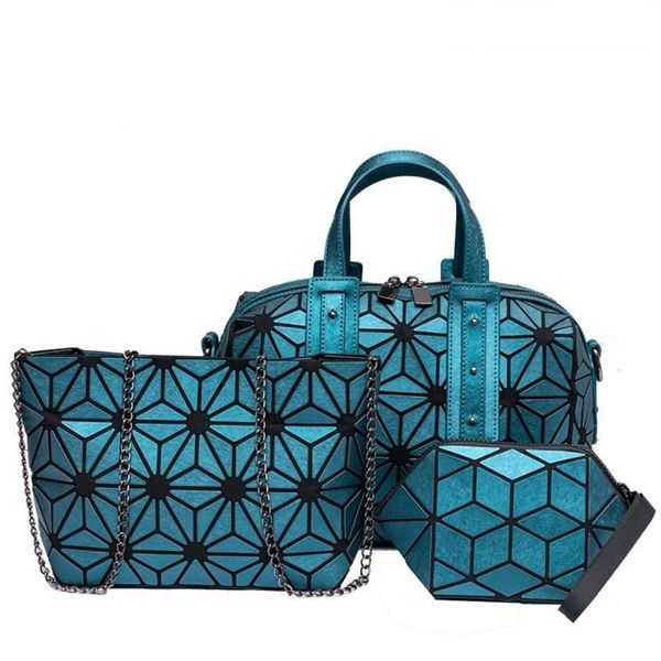 fashion women stitching boston bag chain messenger bag female handbag sac a main women geometric bags for 2019