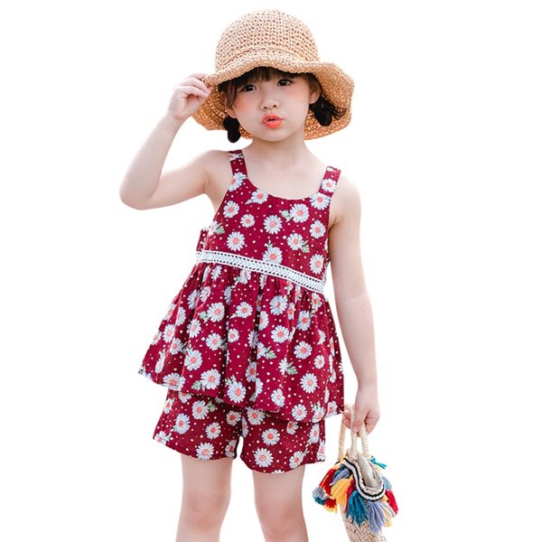 2020 girls summer fashion floral suspenders shorts two-piece set flower printed + pants for kids new arrival, White
2020 girls summer fashion floral suspenders shorts two-piece set flower printed + pants for kids new arrival, White