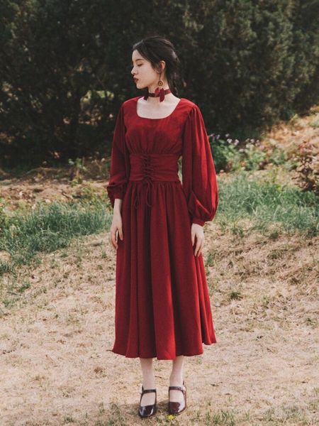 2019 early autumn new vintage red waist tie with high waist dress temperament famous travel red skirt, Black;gray
2019 early autumn new vintage red waist tie with high waist dress temperament famous travel red skirt, Black;gray