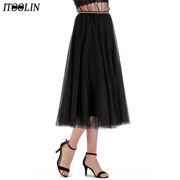 itoolin women spring layered midi flare black mesh skirt casual holiday elegant elastic waist midi black skirts fashion a-line
itoolin women spring layered midi flare black mesh skirt casual holiday elegant elastic waist midi black skirts fashion a-line